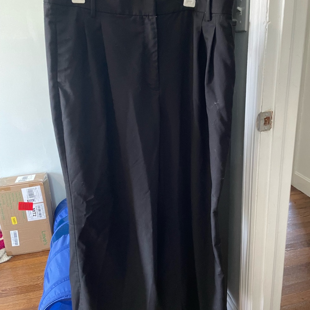 Ann Taylor Wide Leg Black Trousers